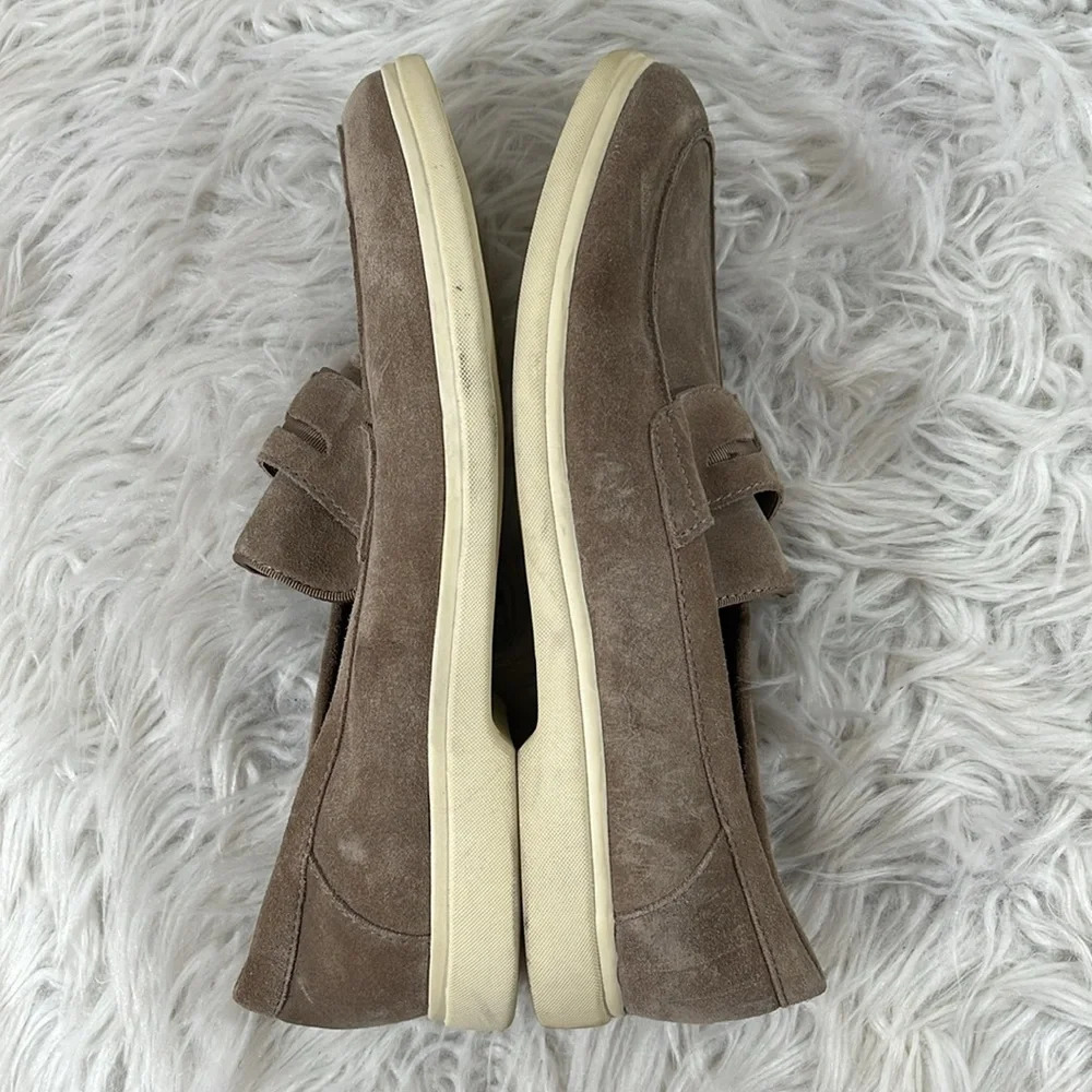 CALVIN KLEIN Men’s Trapper Slip-On Penny Loafers Leather Suede Shoes Size 8 - Picture 9 of 11